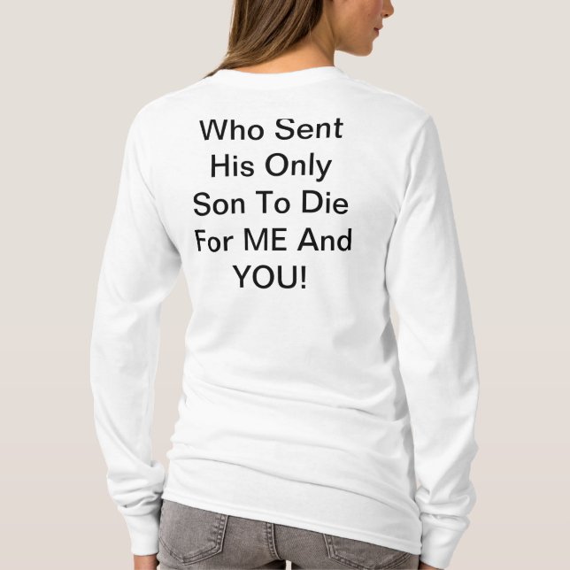 T-shirts Um deus Loving (Verso)