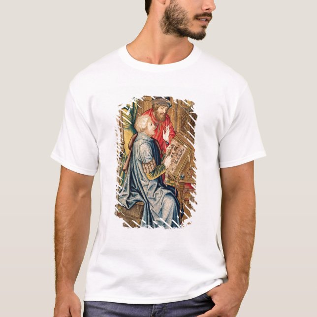 T-shirts Um escrevente escrevendo uma conta (Frente)