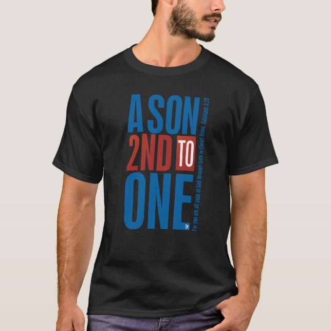 T-shirts Um filho em segundo a um (Frente)