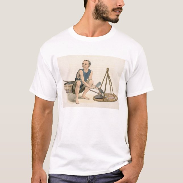 T-shirts Um Fishmonger, chapeia 39 'dos trajes de China (Frente)