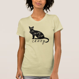T-shirts Um gato longe de LOUCO