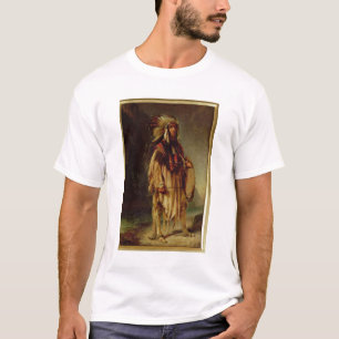 T-shirts Um indiano norte-americano em uma paisagem
