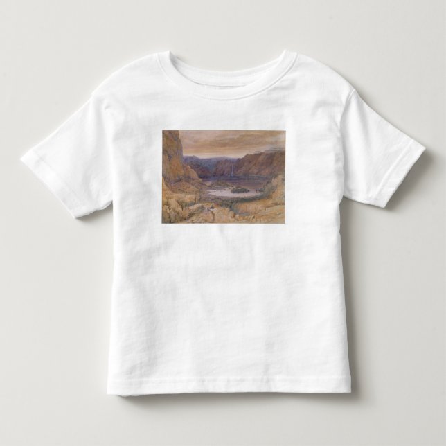 T-shirts Um lago mountain, Noruega, c.1827 (Frente)