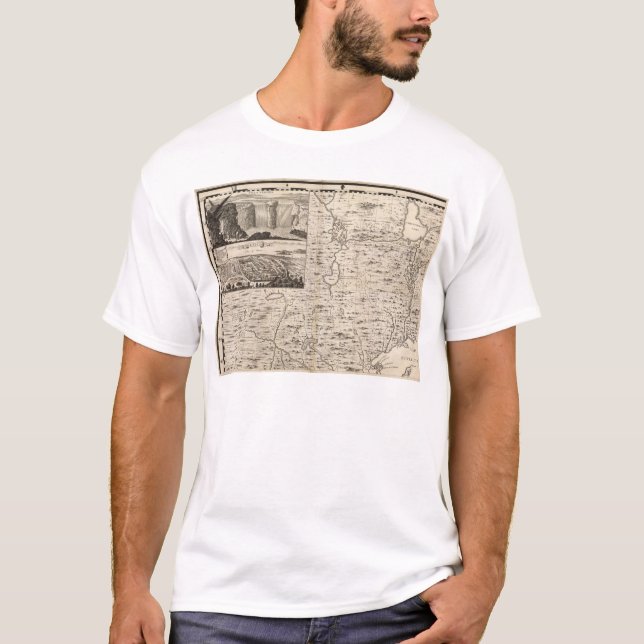 T-shirts Um mapa do Império Britânico na folha 1 de América (Frente)