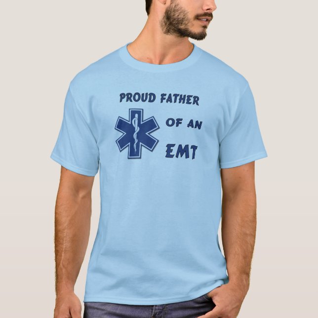 T-shirts Um pai orgulhoso de um EMT (Frente)