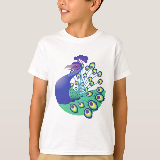 T-shirts Um pavão muito esplêndido (Frente)