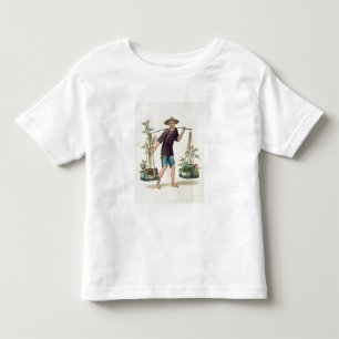T-shirts Um porteiro com árvores e flores de fruta, chapei