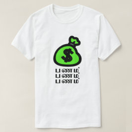 T-shirts Um saco de dinheiro e uma palavra tâmil ப ண ம்