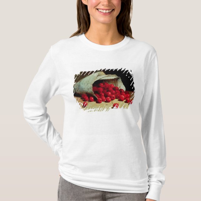 T-shirts Um saco derramado das cerejas (Frente)