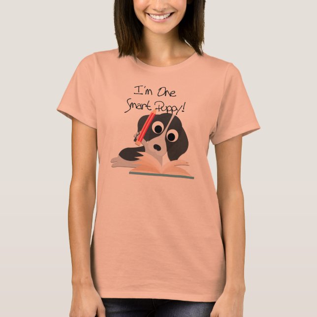 T-shirts Um Smart Puppy (Frente)