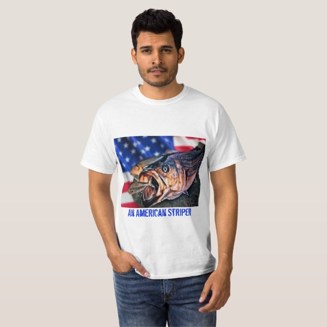 T-shirts Um Striper americano (Frente Completa)