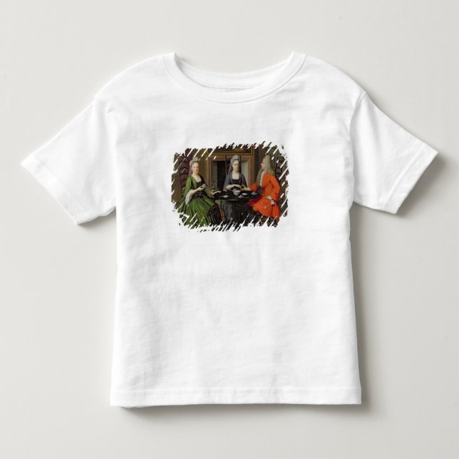 T-shirts Um tea party (óleo em canvas) (Frente)