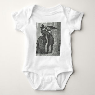 T-shirts Um Victorian do beijo/vampiro voado gótico