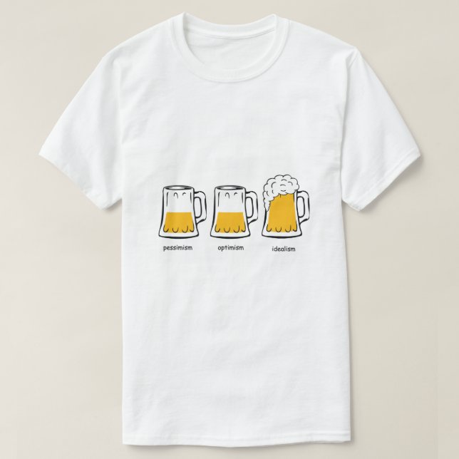 T-shirts Uma abordagem filosófica da cerveja (Frente do Design)