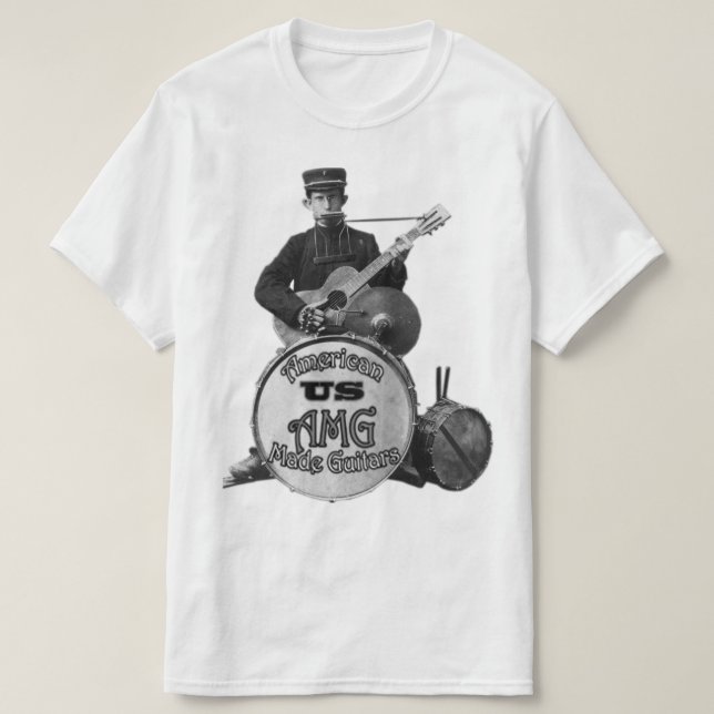 T-shirts Uma banda do homem por USAMG (Frente do Design)