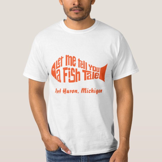 T-shirts Uma Comercialização De Peixes Personalizada (Frente)