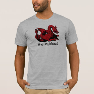 T-shirts Uma criatura quente do dragão da confusão