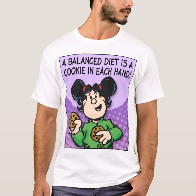 T-shirts Uma dieta equilibrada (Frente)