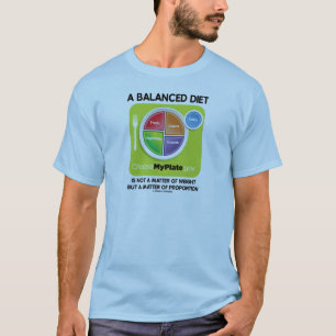 T-shirts Uma Dieta Equilibrada Não É Matéria De Peso (MyPla