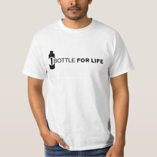 T-shirts UMA GARRAFA PARA o logotipo de vida