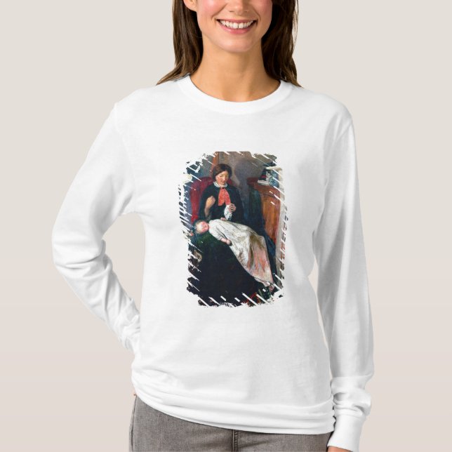 T-shirts Uma lareira inglesa de 1854-5 (Frente)