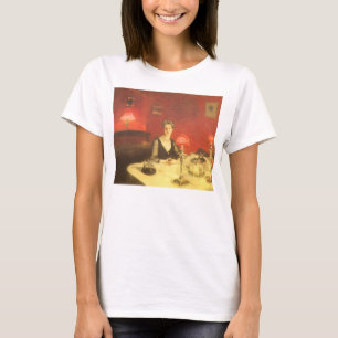 T-shirts Uma Mesa de Jantar à Noite por John Singer Sargent