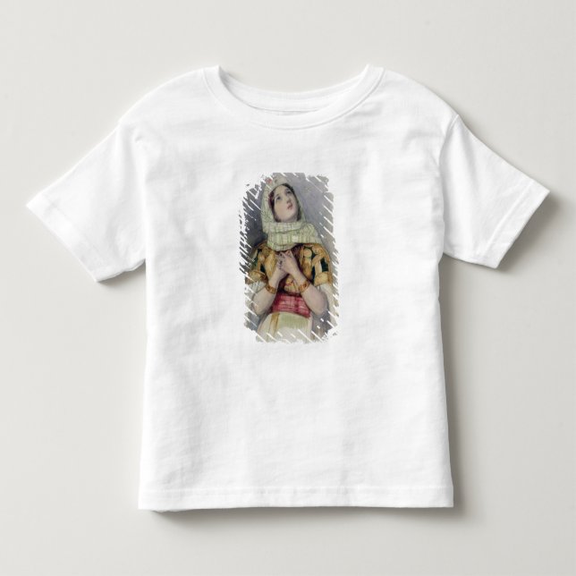 T-shirts Uma moça em turco vestida (c/c sobre lápis) (Frente)