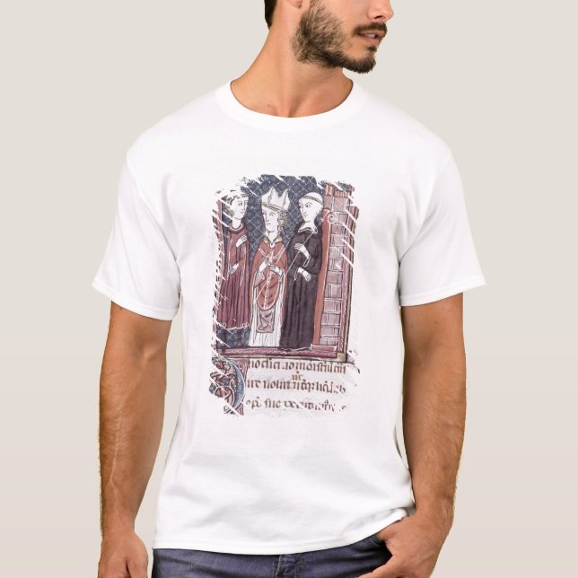 T-shirts Uma monge, um Bishop e um abade (Frente)