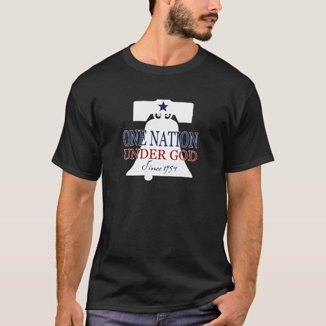 T-shirts Uma nação sob o deus desde 1954 (Frente)