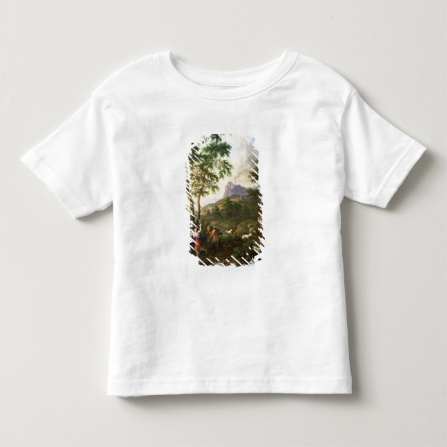 T-shirts Uma paisagem árcade com bandeja e siringe (Frente)