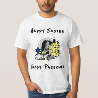 T-shirts Uma páscoa e um Passover inter-religiosos