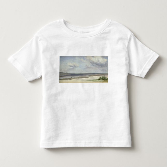 T-shirts Uma praia no mar Báltico em Laboe, 1842 (Frente)