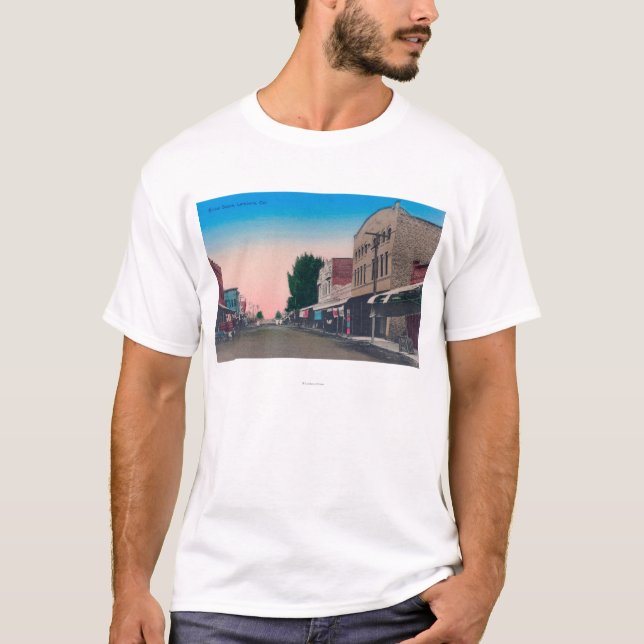 T-shirts Uma rua SceneLemoore, CA (Frente)