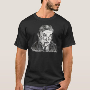 T-shirts Uma tinta esboçou o Wretch: H.L. Mencken
