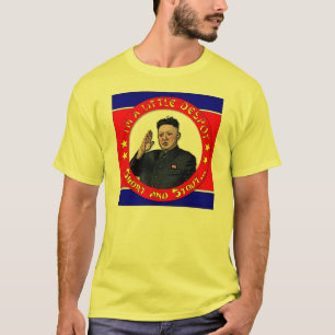 T-shirts Un de Kim Jong - eu sou uma déspota, um short e