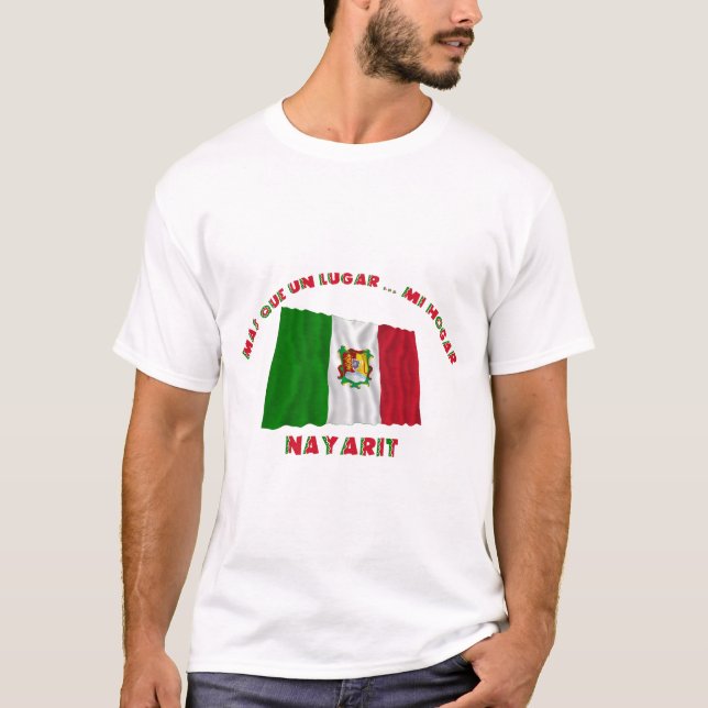 T-shirts Un Lugar… MI Hogar de Nayarit - de Más Que (Frente)