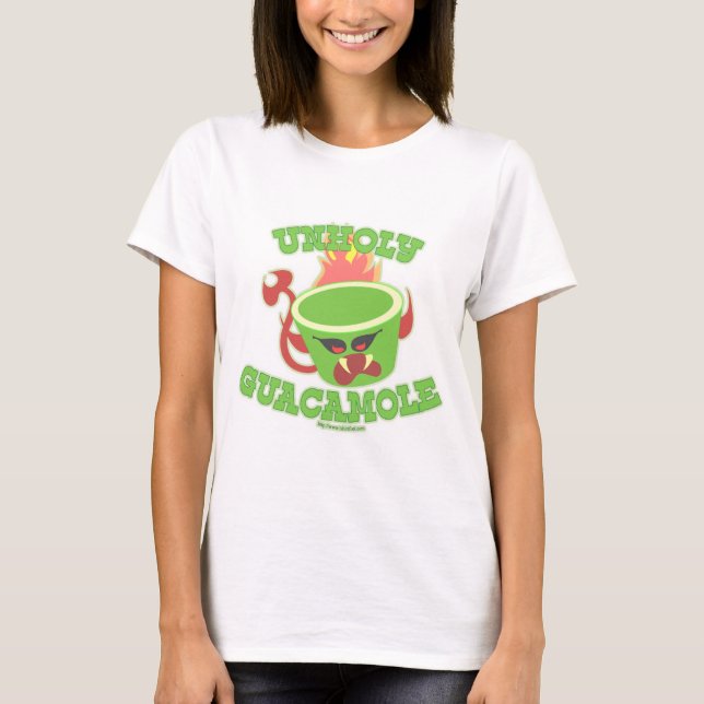 T-shirts Unholy Guacamole Funny Guac Avocado Humor  (Frente)