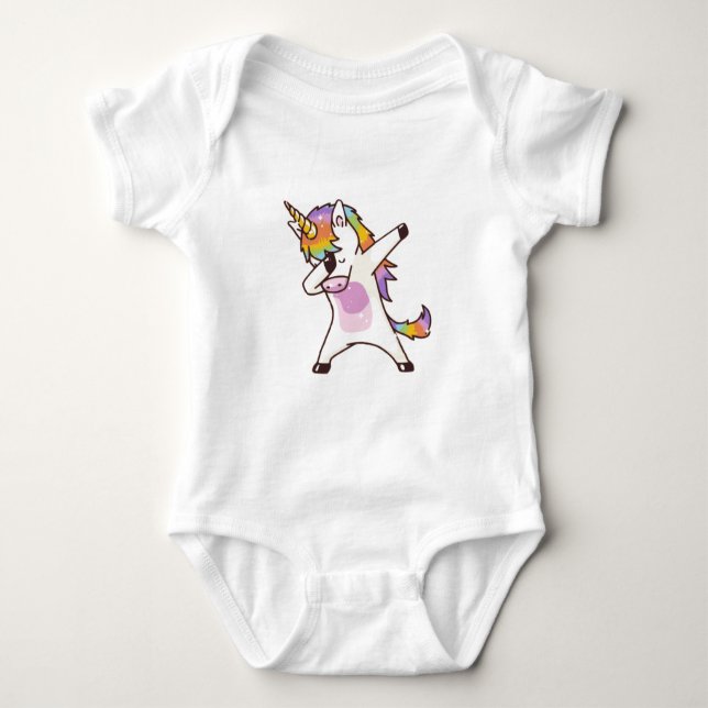 T-shirts Unicorn Dabbing, presentes para meninas (Frente)