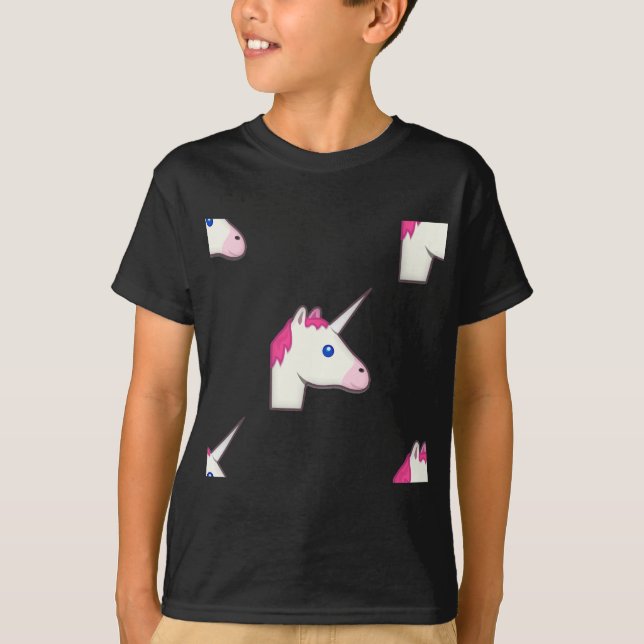 T-shirts unicorn emoji (Frente)