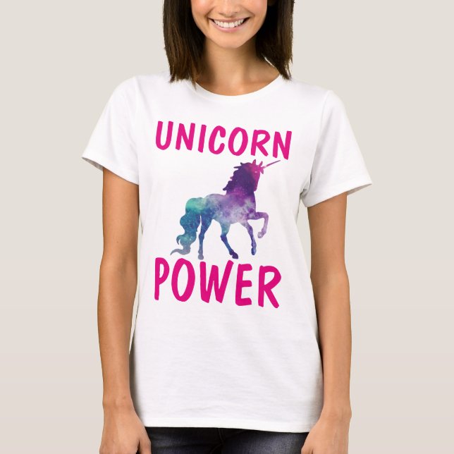 T-shirts UNICORN POWER (Frente)