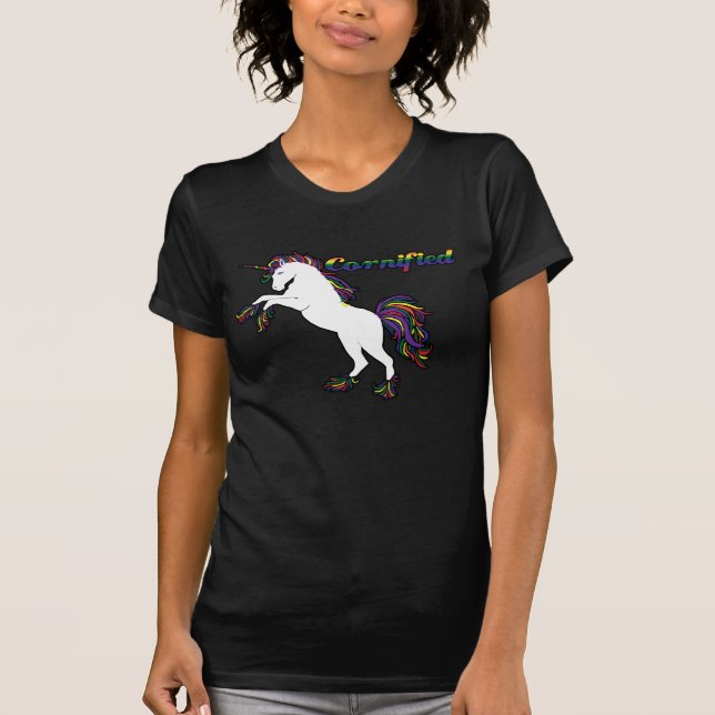 T-shirts Unicorn unificado e personalizável (Frente)