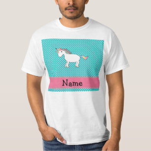 T-shirts Unicórnio bonito conhecido personalizado
