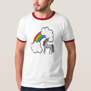 T-shirts Unicórnio do arco-íris