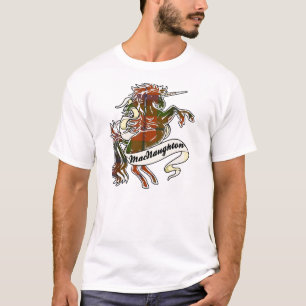 T-shirts Unicórnio do Tartan de MacNaughton