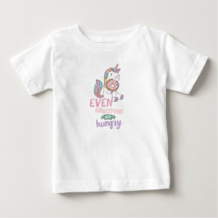 T-shirts Unicórnios Famintos Arte Colorida de Unicórnio Art