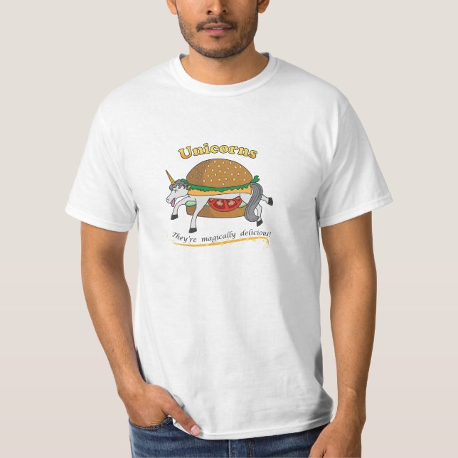 T-shirts Unicórnios… São màgica deliciosos! (Frente)