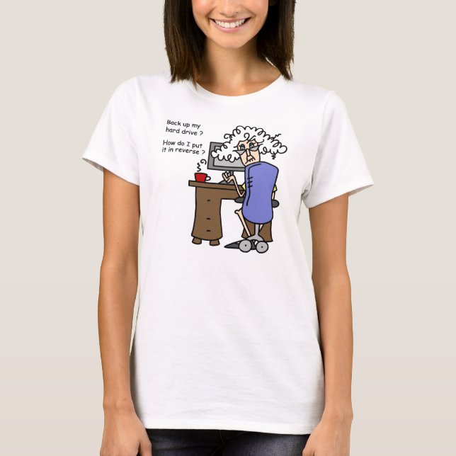 T-shirts Unidade de duro para trás com Humor (Frente)