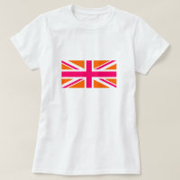 Union Jack laranja e rosa