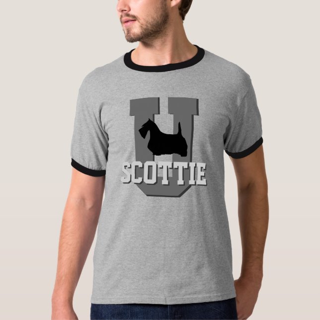 T-shirts Universidade de Terrier do Scottie (Frente)