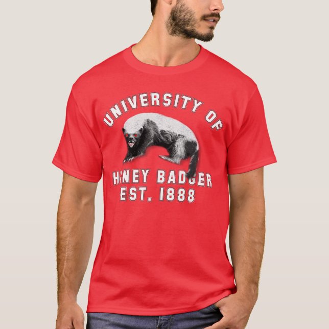 T-shirts Universidade do texugo de mel (Frente)